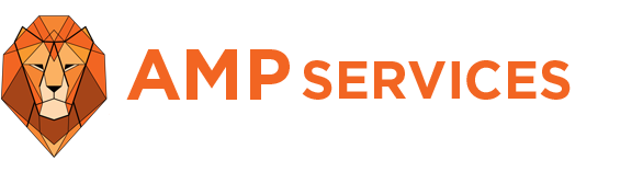 AMP Services Hosting Logo Webdesign Grafisch Ontwerp Wit